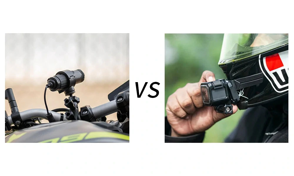 Motorcycle Dash Cam vs. Helmet Camera – Aoocci