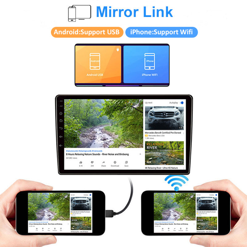 9'' Pantalla táctil IPS Navegador GPS Estéreo Android 12.0 para Suzuki Jimny 2007-2020