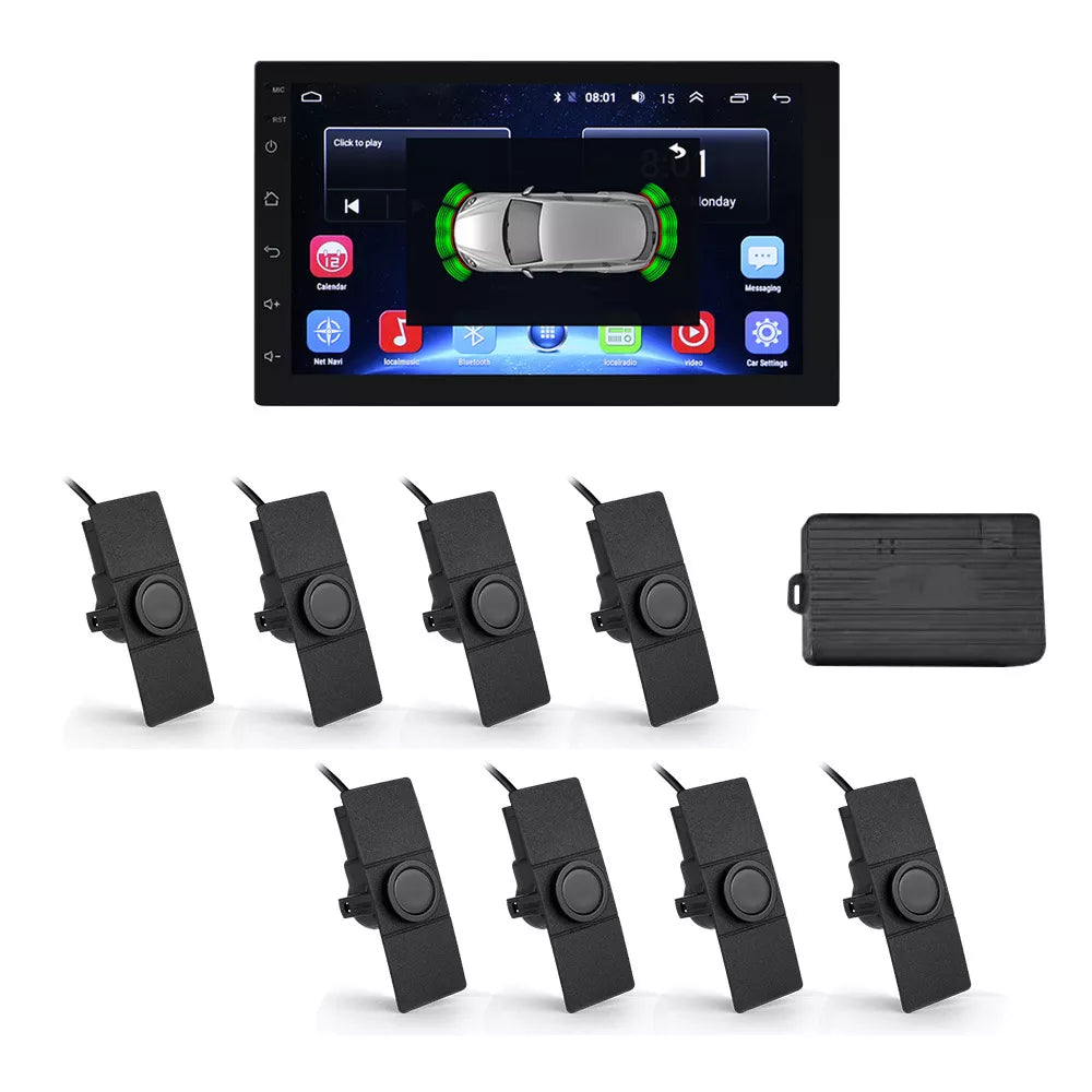 Preco Reverse Radar R801 Android Reversing Radar System with 8 Sensors – Aoocci