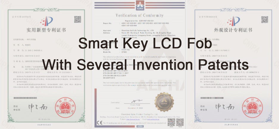 CarPlay-Smart-Box-Smart-Key-LCD-Fob-Patent-Certificate