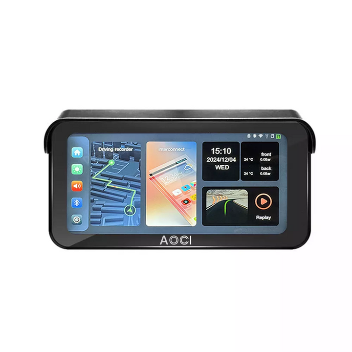 バイク用 スマートモニター6.25インチ Aoocci C6 Pro C6 Pro Motorcycle Dash Cam – Wireless CarPlay & TPMS | Aoocci