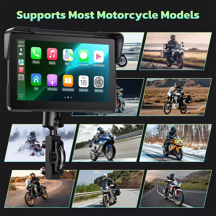 7-inch HD Screen for Motorcycle CarPlay | C7 Wireless Android Auto ...