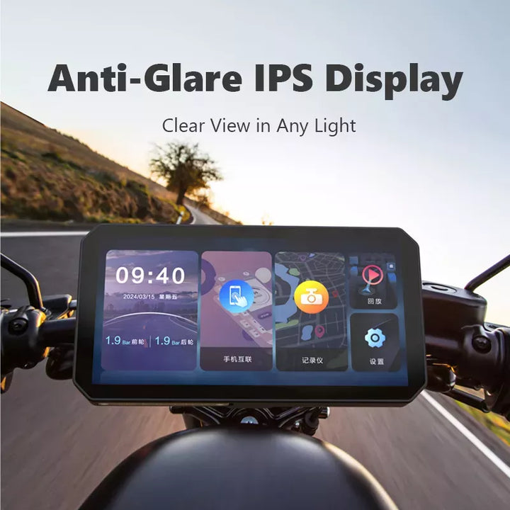 Aoocci C9 Motorcycle Front & Rear Camera with Wireless CarPlay