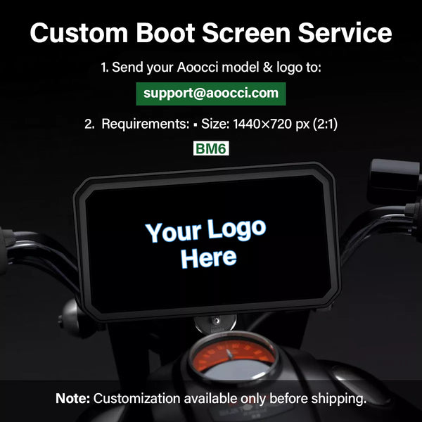 Custom Boot Screen for Aoocci Motorcycles
