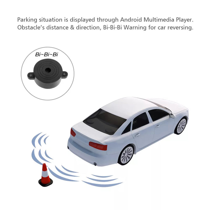 Preco Reverse Radar R401 Android Reversing Radar with 4 Backup Sensors – Aoocci