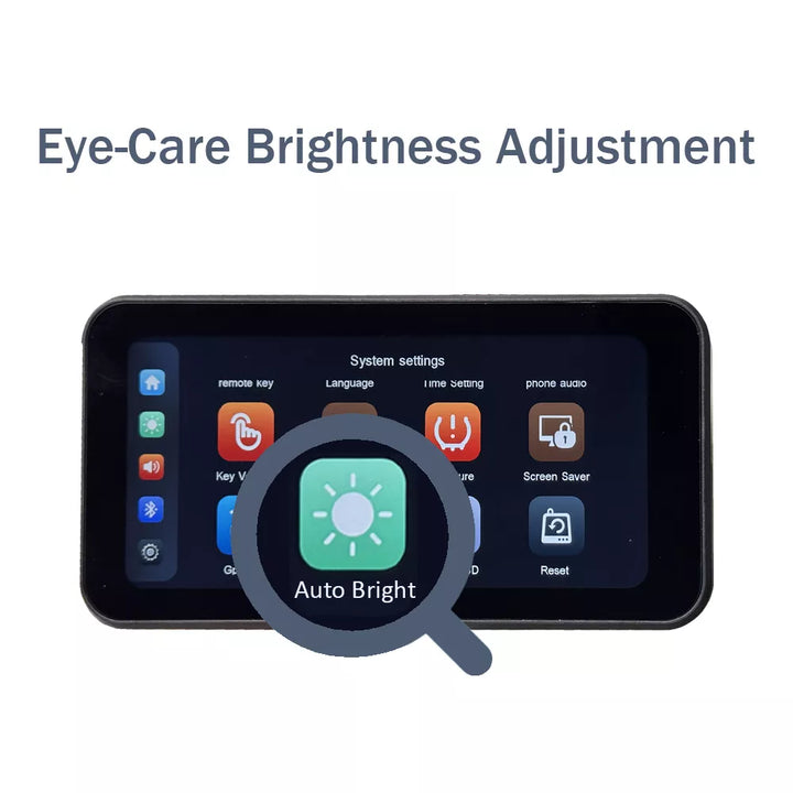 aoocci c6 pro motorcycle dash cam auto bright eye care screen