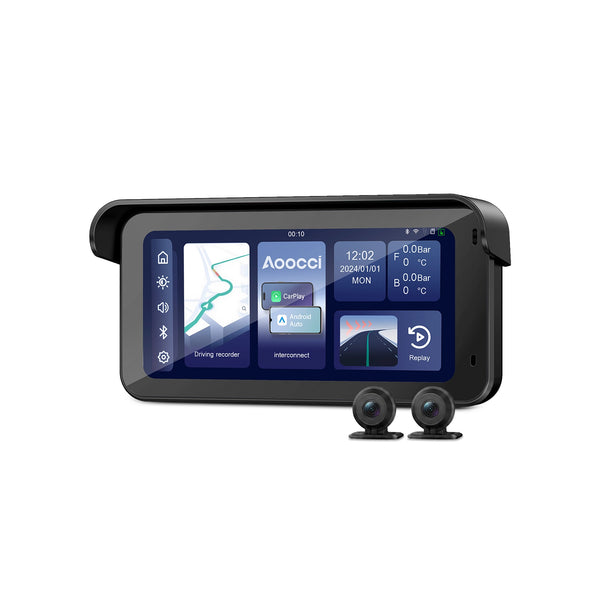 C6 Pro All-in-One Motorcycle Dash Cam with GPS & Anti-Theft