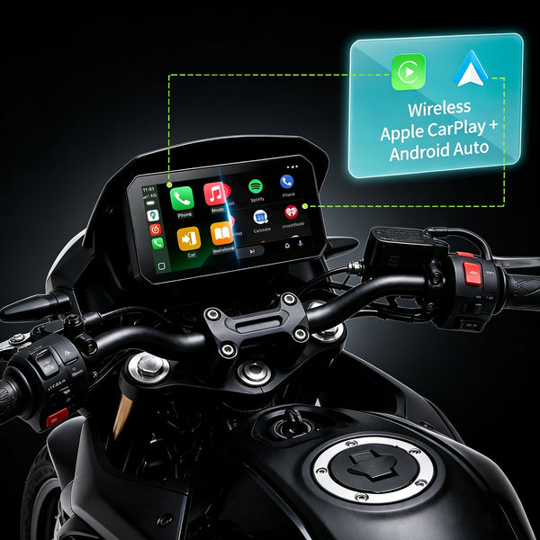 C9 Pro Max 6-Inch Motorcycle CarPlay Dash Cam